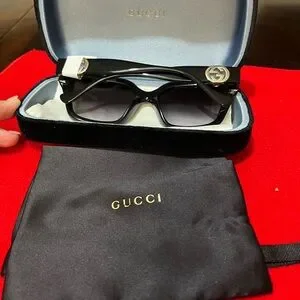 Gucci | Accessories | Gucci Black Square Sunglasses With 